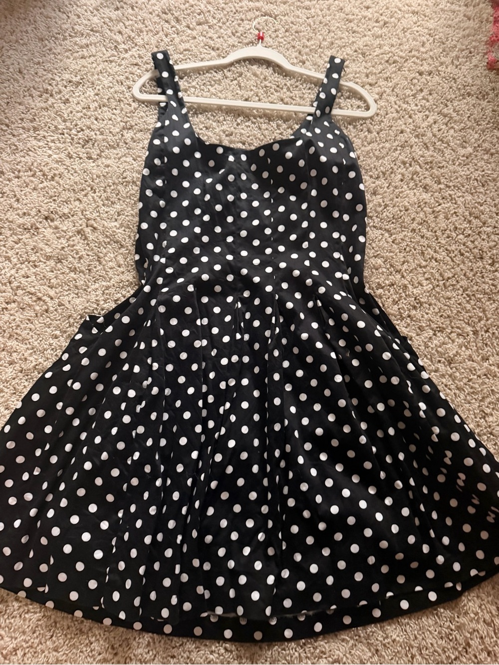 Ralph Lauren Black and White Polka Dot Dress - Sleeveless Fit & Flare